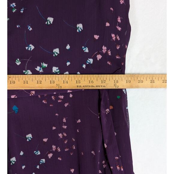 DKNY Plum chiffon Sz16 B42"W37"L48" - Picture 8 of 9